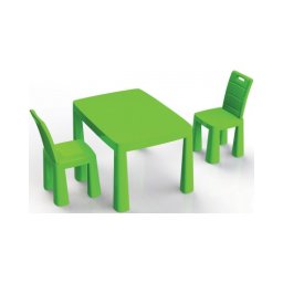 Set masa si 2 scaune pentru copii MyKids 0468/2 verde, din plastic