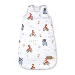 Sac de dormit bebe Klups Mini din bumbac 100%, 1.5 TOG, model Cars
