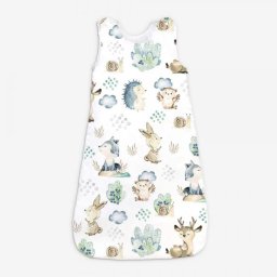 Sac de dormit bebe Klups Mini Forest World, bumbac 100%, 1.5 TOG