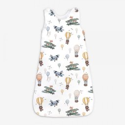 Sac de dormit pentru bebelusi Klups Mini Sky World, bumbac 100%, 1.5 TOG