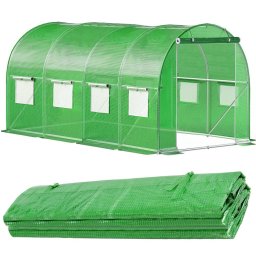 Folie armata pentru sera de gradina 450x200x200 cm, 140 g/mp, UV4