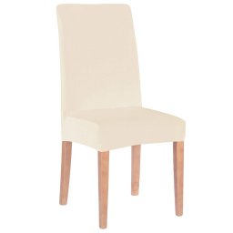 Husa universala elastica pentru scaun, bej, poliester si spandex