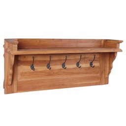 Cuier de haine de perete, 80x16,5x35 cm, lemn masiv de tec GartenMobel Dekor