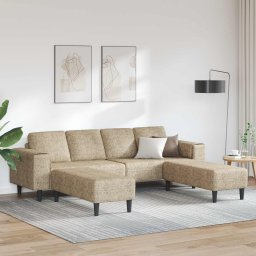 Canapea pentru living 3 pcs Gri deschis GartenMobel Dekor