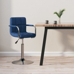 Scaun de bar, albastru, material textil GartenMobel Dekor