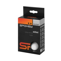 Mingi de tenis de masa Spokey Skilled, albe, 40 mm, set 6 buc