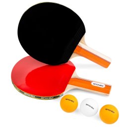 Set tenis de masa Spokey Standard cu 2 palete si 3 mingi