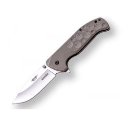 Briceag Joker Desert G10 cu lama semi-automata de 8,5 cm