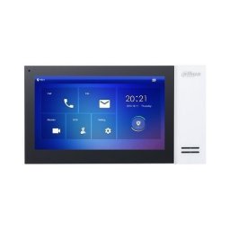 Monitor videointerfon IP Dahua VTH2421FW-P, touchscreen 7 inch, PoE, alb