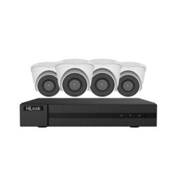 Sistem supraveghere 4K PoE HiLook cu 4 camere 8MP, NVR 8 canale