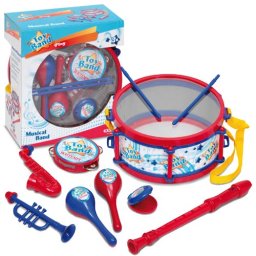 Set muzical Bontempi pentru copii, 10 piese, instrumente educative