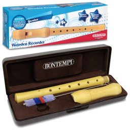 Fluier din lemn Bontempi pentru copii 4+ cu 28 note muzicale