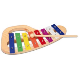 Xilofon din lemn Bontempi cu sunete metalice pentru copii 3+