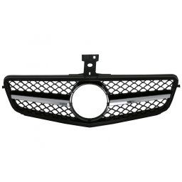 Grila centrala Mercedes C-Class W204 S204 2007-2014 negru lucios C63