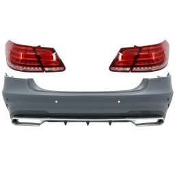 Bara spate Mercedes E-Class W212 2009-2012 cu stopuri LED, design E63