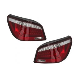 Stopuri LED BMW Seria 5 E60 2003-2007 rosu clar, set stanga-dreapta