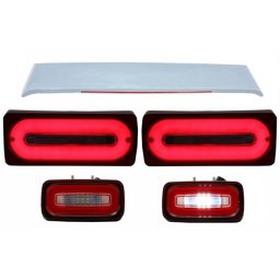 Stopuri Full LED cu lampa ceata si eleron Mercedes W463 G-Class rosu