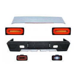 Bara spate Mercedes W463 G-Class cu stopuri Full LED, eleron si ceata