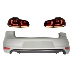 Bara spate cu stopuri Full LED pentru VW Golf 6 (2008-2012), look GTI