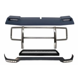 Kit bullbar cu eleron frontal LED si DRL Mercedes G-Class W463 1989-2018