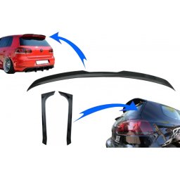 Eleron luneta VW Golf 6 GTI/R MK6 2008-2012 negru lucios, set add-on