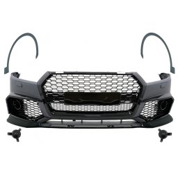 Bara fata Audi Q5 FY 2017-2020 RS Design cu grile negru lucios