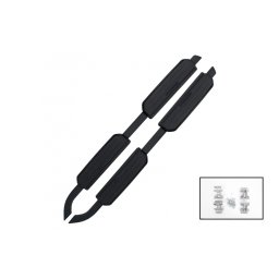 Praguri laterale negre pentru Land Rover Defender 110 L663 (2020+), Black Edition