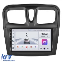 Navigatie Android 9 inch pentru Dacia Logan si Sandero, 4GB RAM, 64GB
