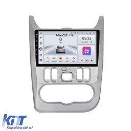Navigatie Android dedicata Dacia Logan Duster Sandero 2008-2013, 9 inch, 4GB RAM, 64GB, CarPlay