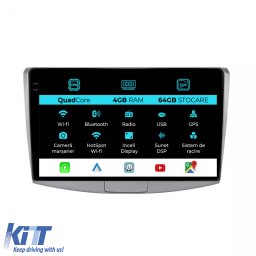 Navigatie dedicata VW Passat B6 B7 CC 2005-2015, 10 inch, 4GB RAM, 64GB, CarPlay