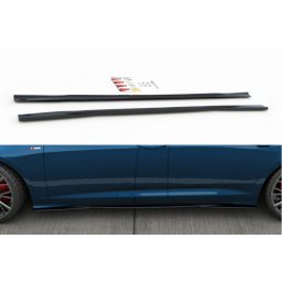 Aditive praguri Maxton Design S6/S-Line pentru Audi A6 C8 Sedan/Avant lac negru