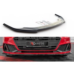Spoiler bara fata Maxton Design V1 pentru Audi A7 C8 S-Line 2018+ lac negru