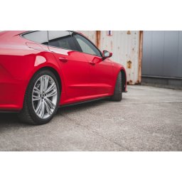 Adaugiri praguri Maxton Design S-Line pentru Audi A7 C8 2017+ lac negru