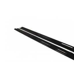 Aditive praguri Maxton Design pentru Audi A8 D4 2009-2013, lac negru