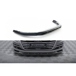 Spoiler bara fata Audi A8 D5 2017-2021 Maxton Design, lac negru