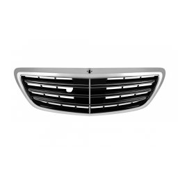 Grila fata crom/neagra tip A pentru Mercedes S-Class W222 2013-2020