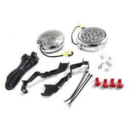 Kit proiectoare LED pentru grila Mini Cooper, crom, set stanga-dreapta