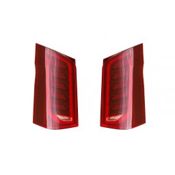 Set stopuri LED tip Maybach pentru Mercedes V-Class W447 2014-2024, rosii