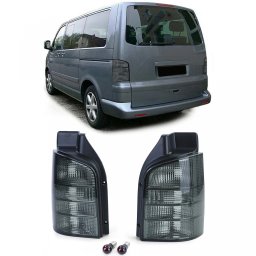 Set stopuri fum negre VW Transporter T5 2003-2009 cu hayon