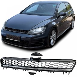 Grilaj radiator tip fagure cu banda cromata pentru VW Golf 7 2012-2017