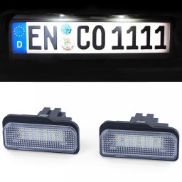 Set lumini LED pentru numar Tesla Model S 2012-2016, alb rece 6000K