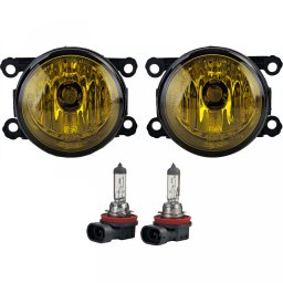 Set proiectoare ceata galbene cu becuri H11 pentru Nissan Note, Navara, Pathfinder