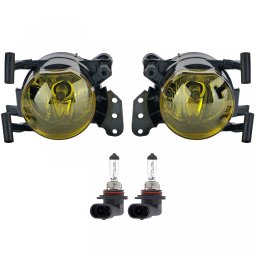 Set proiectoare ceata galbene BMW Seria 5 E60 E61 fara pachet M, 2003-2007