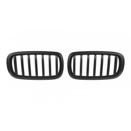 Grile radiator negre mate pentru BMW X5 F15 2013-2018 si X6 F16 2014-2019