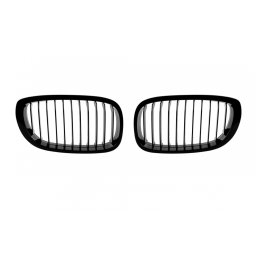 Grile radiator negre cu nervuri simple pentru BMW Seria 3 E46 Sedan/Touring 2001-2005