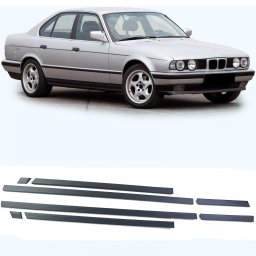 Set 8 benzi decorative pentru usi BMW Seria 5 E34 1988-1996, aspect OEM
