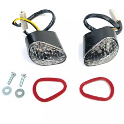 Indicatori LED cu lentila clara pentru carenaj Yamaha R1 2008-2009
