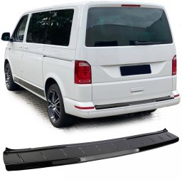 Protector bumper hayon VW T5 T6 din ABS, negru lucios, montaj rapid