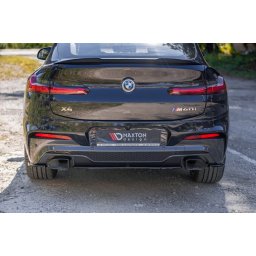 Extensii laterale bara spate BMW X4 G02 2018+ M Technik, lac negru