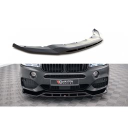 Spoiler fata Maxton Design V2 pentru BMW X5 F15 M 2013-2018, lac negru